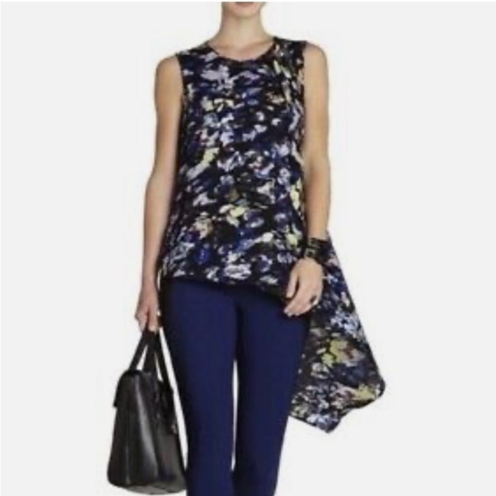 BCBGMaxAzria Edythe Cascade Drape Top - Picture 3 of 10